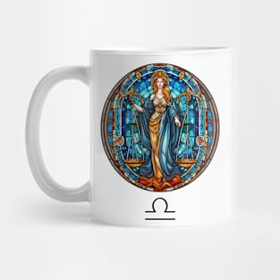 Stained Glass Libra Mug